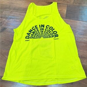 Zumba Fitness Neon Green 'Dance in Color' Tank Top